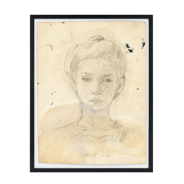 Portrait of a girl - af Egon Schiele