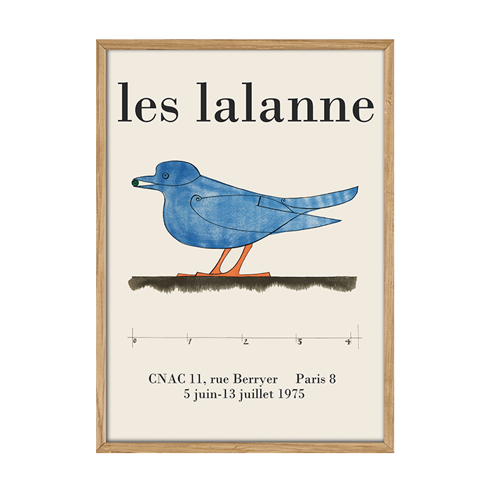 Les Lalanne. Den fine blå fugl. Plakat