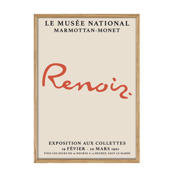 August Renoir plakat fra Le musee nationale