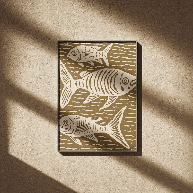 Fômu Illustration - Golden Fishes
