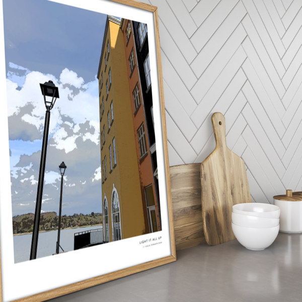 Lille Nyhavn 8660 Light it all up Plakat