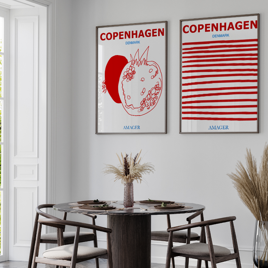 Copenhagen / Amager Plakater til dig der elsker København og især Amager