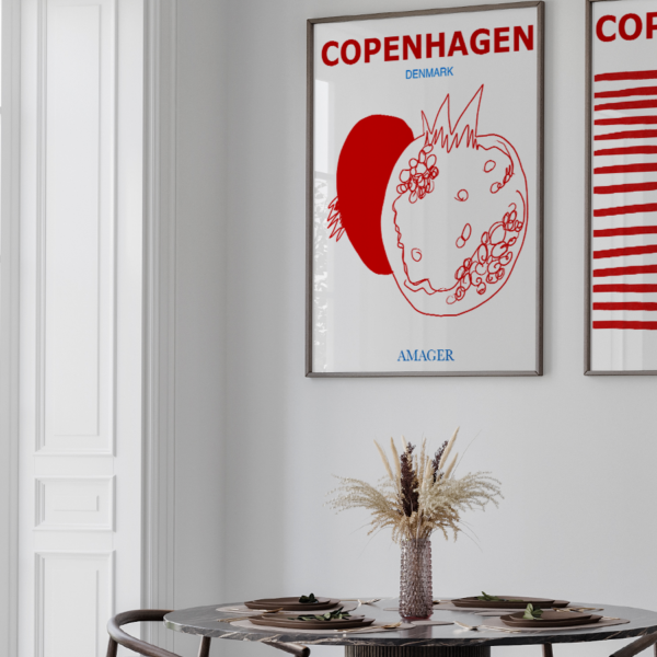 Copenhagen Amager - en sjov og grafisk spændende plakat